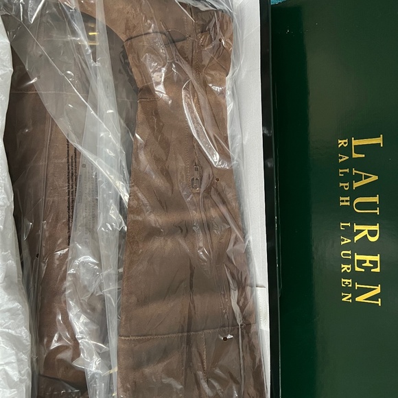 Ralph Lauren Oiled Suede Over-the-Knee Boot - Picture 1 of 7